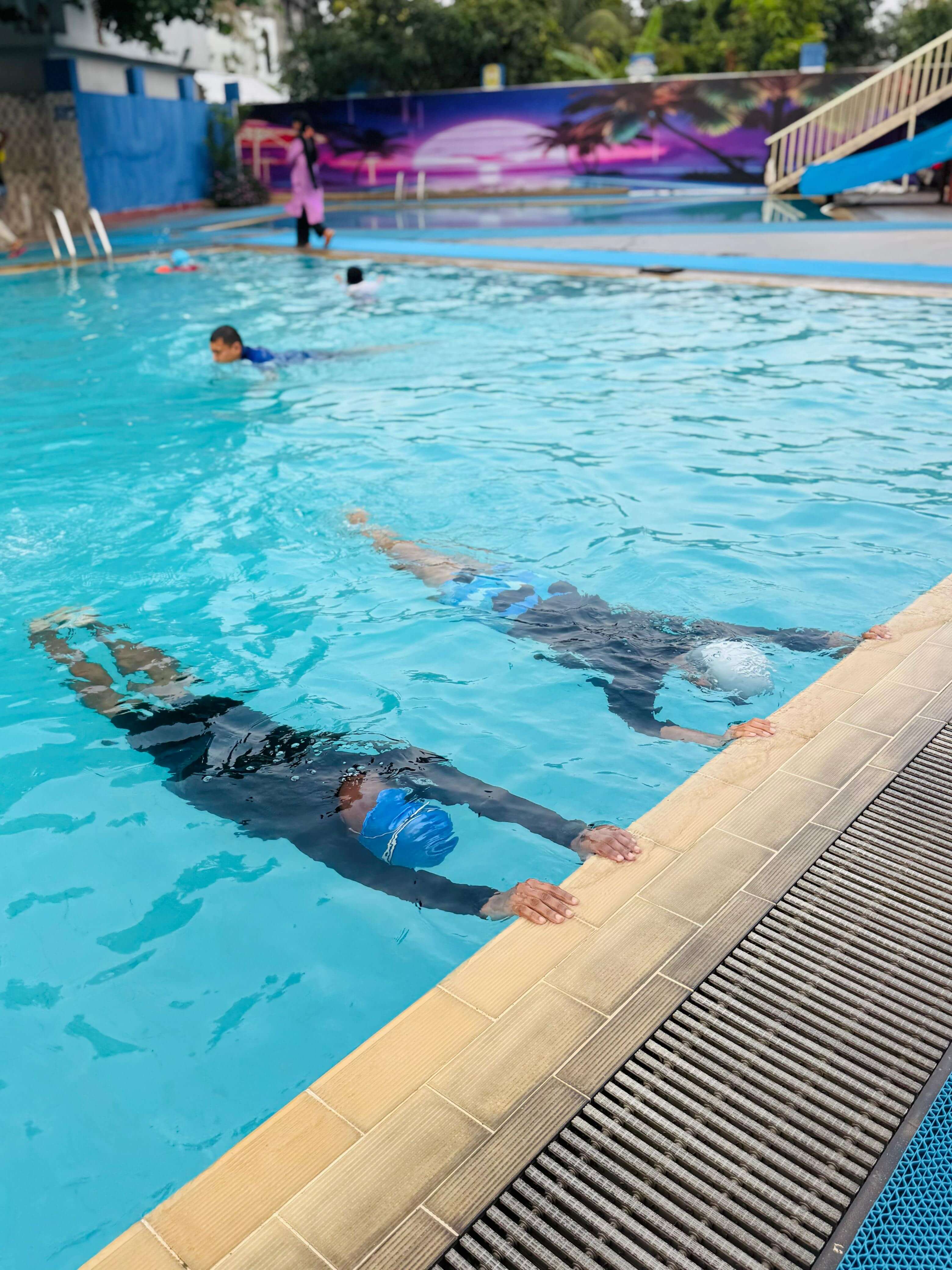 Advanced pool swimming training