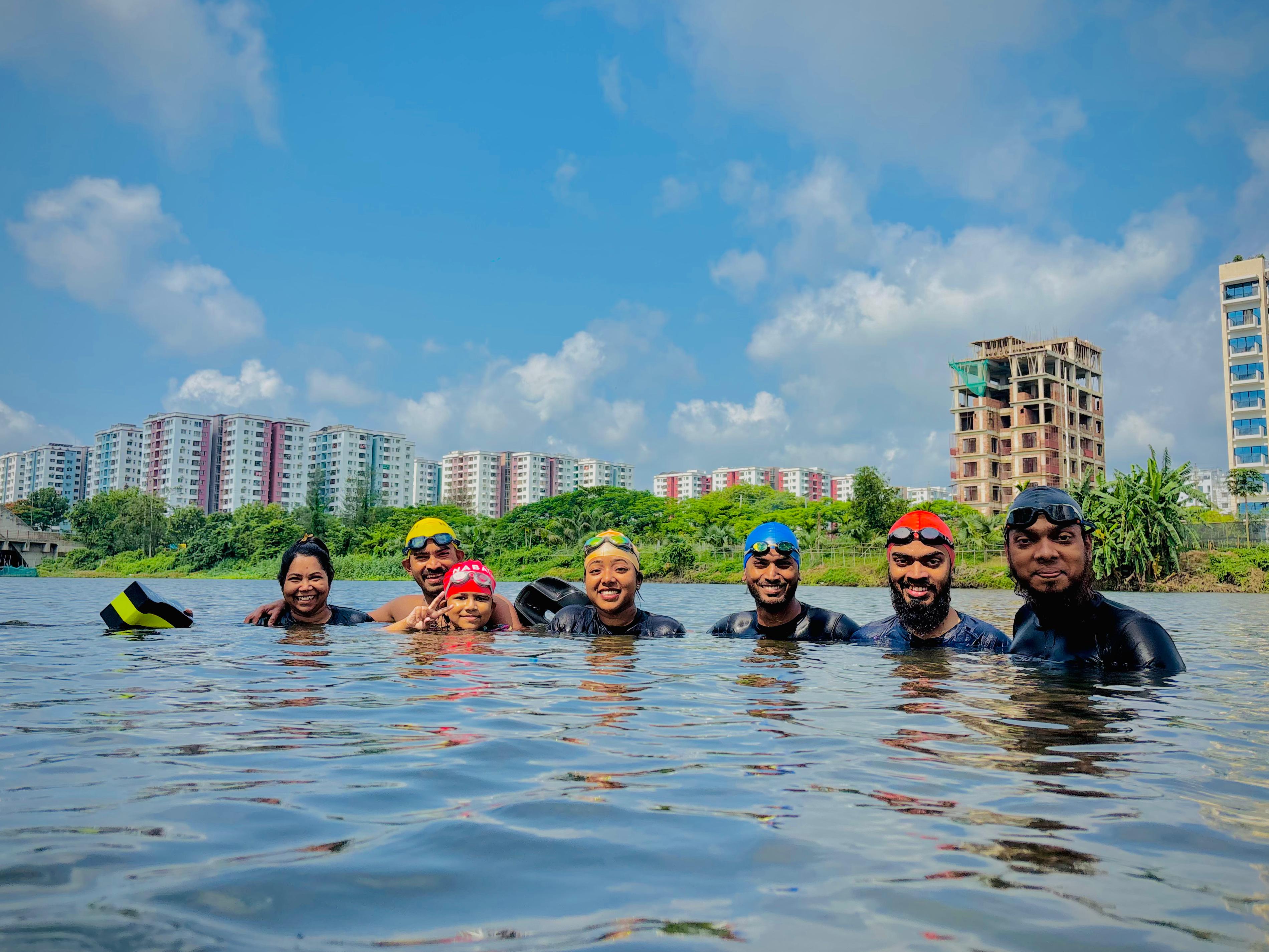 Group swim training energy