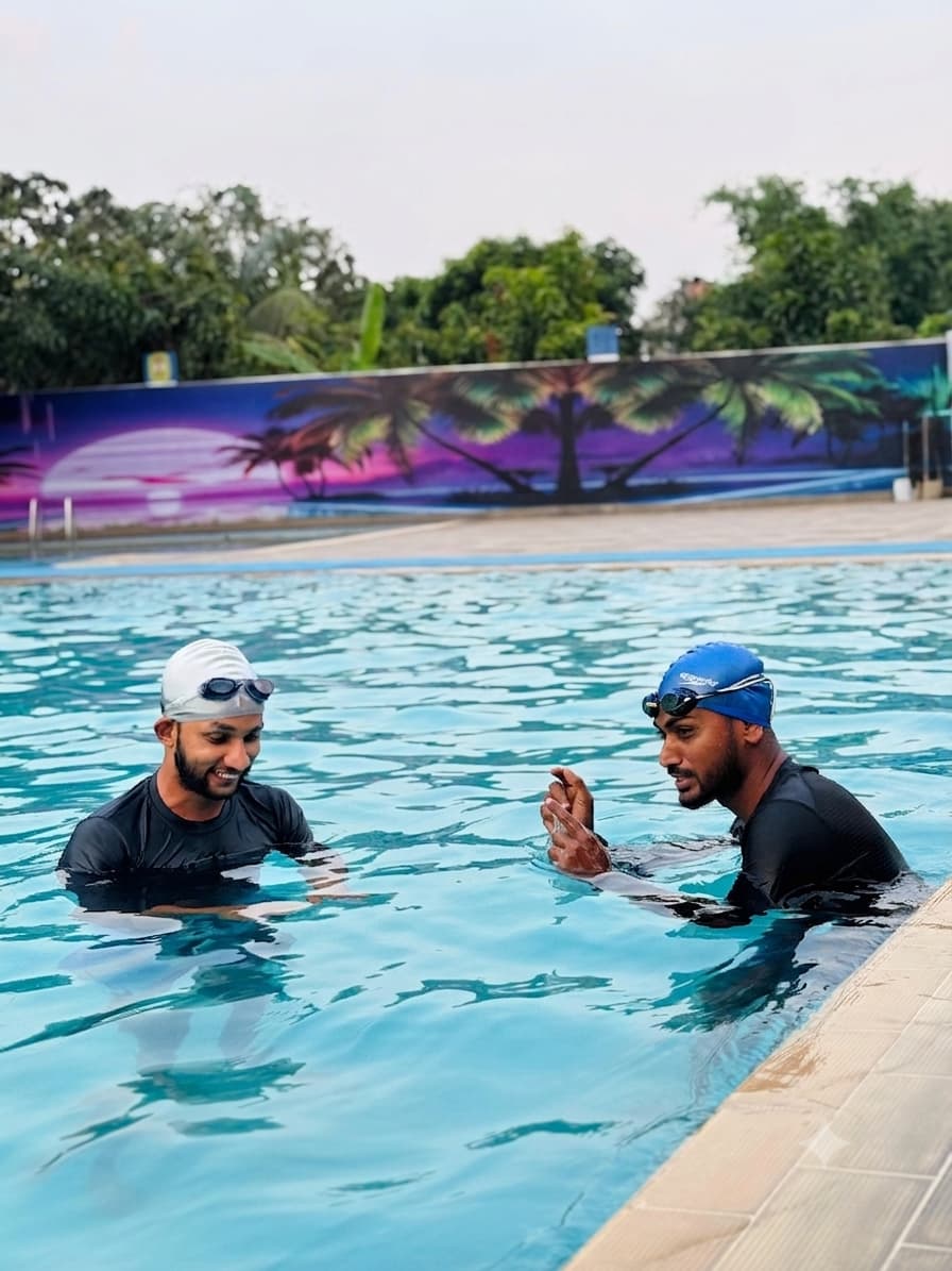Pool confidence training session